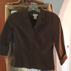 Anthropologie Elevenses brown jacket